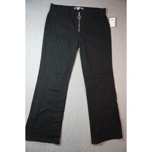Urban Outfitters Straight leg Black with silver pull ring fly zip Sz 4